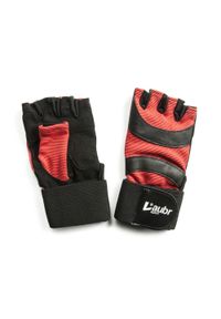 FIVE GLOVES - Rękawice fitness Laubr Sport – skórzany chwyt. Kolor: czarny, niebieski, wielokolorowy, zielony. Materiał: skóra. Sport: fitness #1