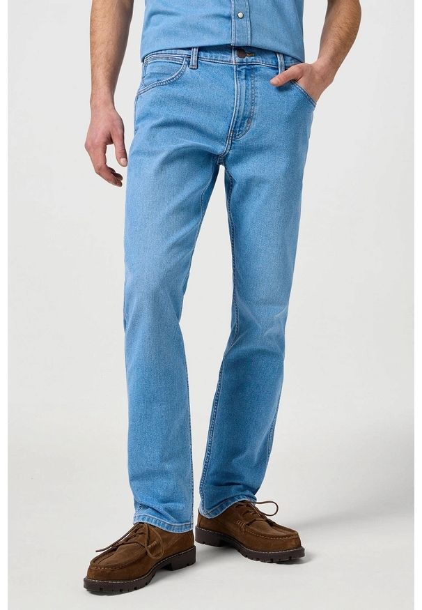 Wrangler - WRANGLER MĘSKIE SPODNIE JEANSOWE WRANGLER GREENSBORO MIST 112364971