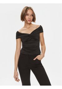 Vero Moda Bluzka 10296078 Czarny Regular Fit. Kolor: czarny. Materiał: syntetyk