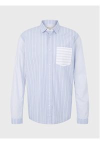 Tom Tailor Denim Koszula 1032372 Błękitny Relaxed Fit. Kolor: niebieski. Materiał: bawełna #3