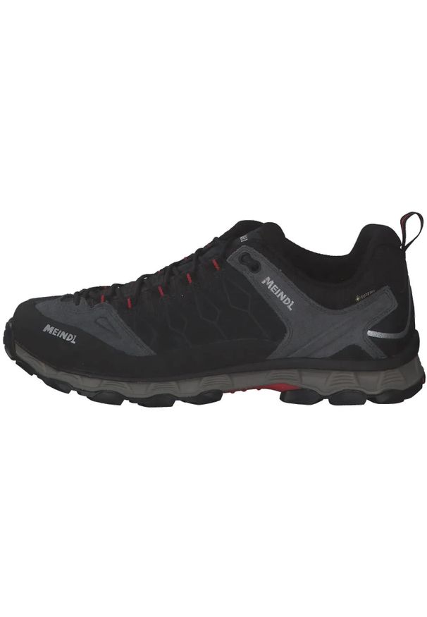 MEINDL - Buty damskie trailowe Meindl Lite GTX. Kolor: szary, czerwony, wielokolorowy, brązowy. Materiał: materiał, syntetyk, zamsz. Technologia: Gore-Tex. Sport: turystyka piesza