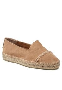 Castañer Espadryle Kai/002 022986-2008 Beżowy. Kolor: beżowy. Materiał: skóra