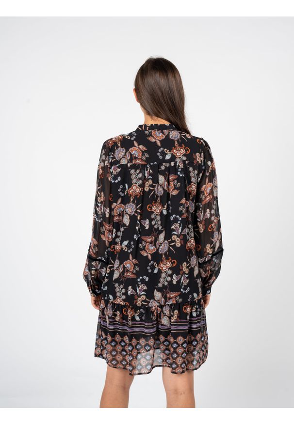 Liu Jo Sukienka | WF2214 T3261 | Kobieta | Czarny. Okazja: na co dzień. Kolor: czarny. Materiał: poliester. Długość rękawa: długi rękaw. Sezon: lato. Typ sukienki: proste. Styl: elegancki, casual, klasyczny. Długość: mini