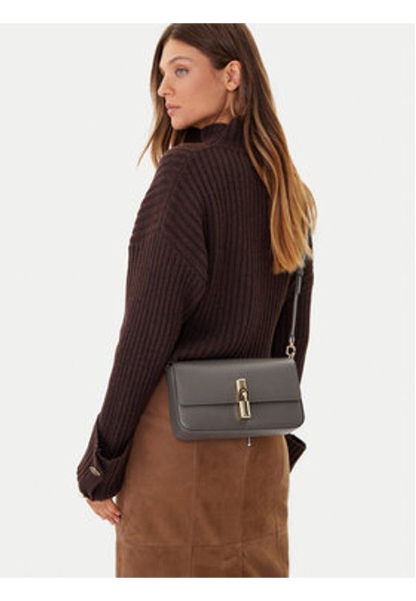 Furla Torebka Iride WB01826 ARE000 CN 4283S 1007 Szary. Kolor: szary. Materiał: skórzane