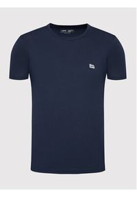 Lee T-Shirt Patch Logo L60UFQ35 112140348 Granatowy Regular Fit. Kolor: niebieski. Materiał: bawełna #5