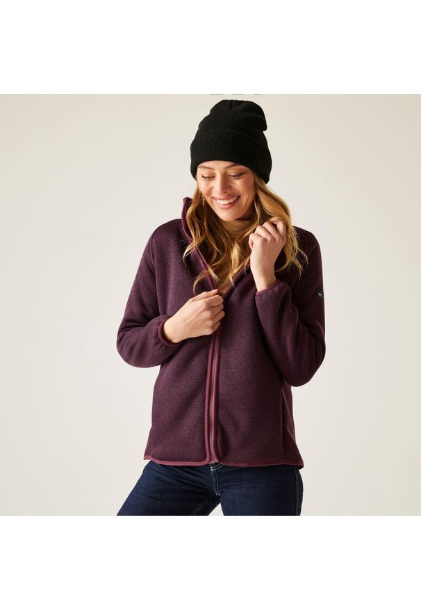 Regatta - Polar damski rozsuwany Mellrey. Kolor: fioletowy. Materiał: polar. Sport: turystyka piesza