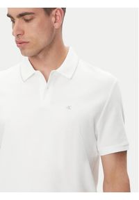 Calvin Klein Polo LV04LC239G Biały Regular Fit. Typ kołnierza: polo. Kolor: biały. Materiał: bawełna #4