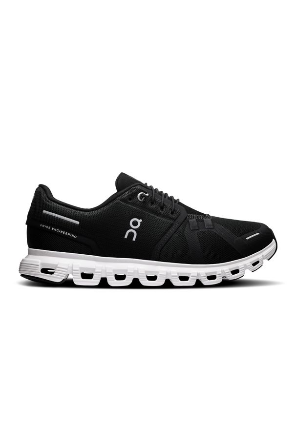 On - ON Cloud 6 W Black | White Sneakersy damskie. Kolor: czarny