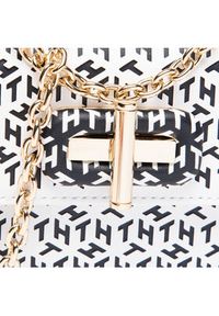 TOMMY HILFIGER - Tommy Hilfiger Torebka Turnlock Micro Laser Cut AW0AW11369 Biały. Kolor: biały. Materiał: skórzane #2