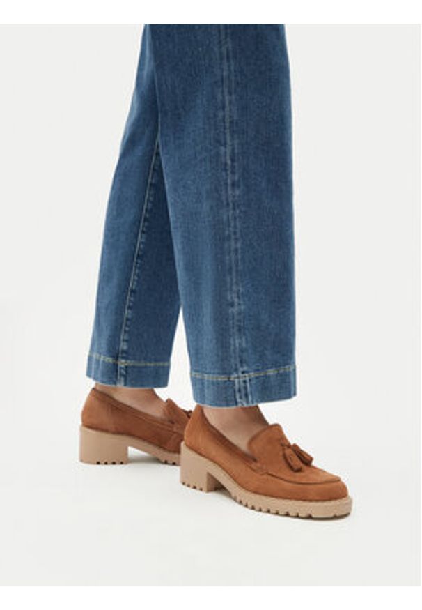 Lasocki Loafersy WB-RONA-21 Brązowy. Kolor: brązowy. Materiał: zamsz, skóra