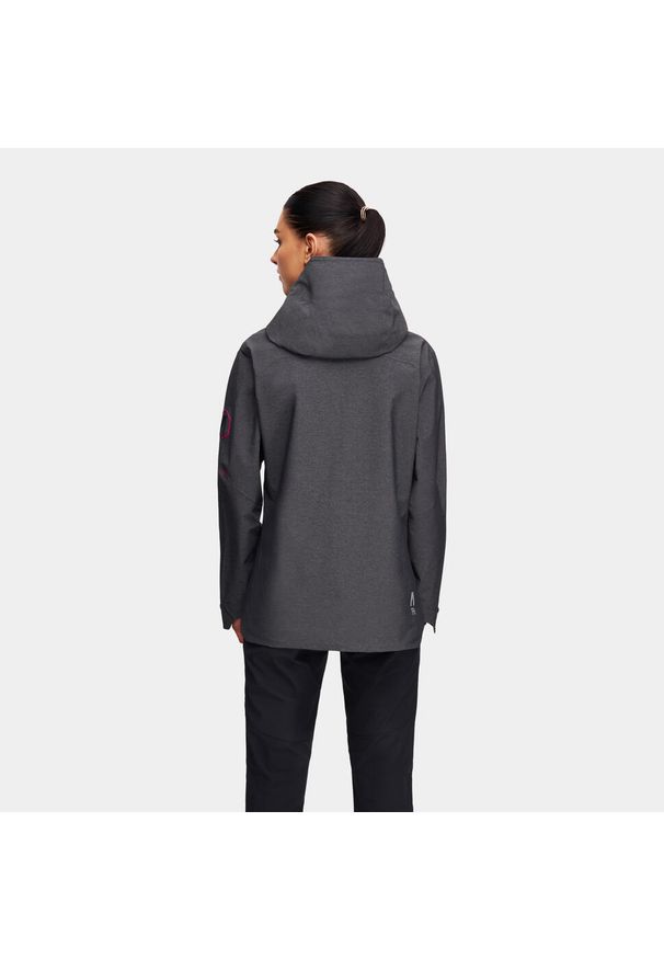 Kurtka trekkingowa hardshell damska Alpinus Gingera. Kolor: czarny. Materiał: hardshell. Sport: turystyka piesza