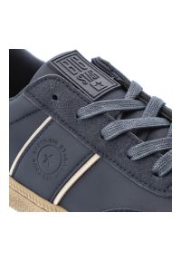 Big-Star - Granatowe Sneakersy Big Star Modne Obuwie Męskie. Okazja: na co dzień. Zapięcie: sznurówki. Kolor: niebieski. Materiał: guma, materiał. Szerokość cholewki: normalna. Sport: turystyka piesza #5