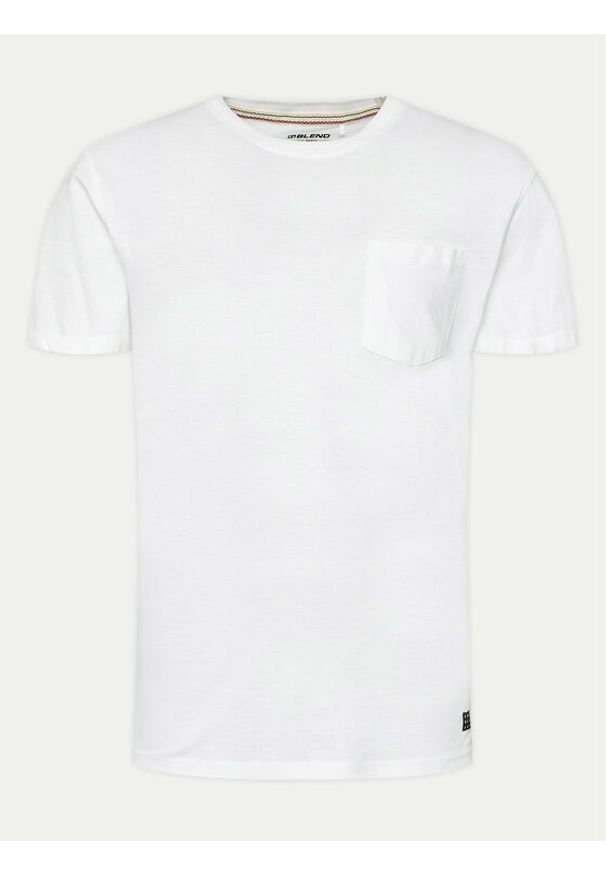 Blend T-Shirt Bhnasir 20711715 Biały Regular Fit. Kolor: biały. Materiał: bawełna