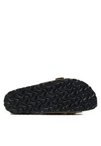 Birkenstock Klapki Oita Braided 1026730 Brązowy. Kolor: brązowy. Materiał: skóra