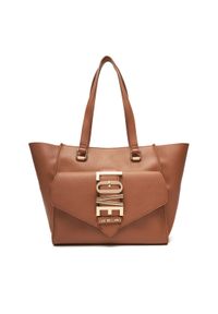 Love Moschino - LOVE MOSCHINO Torebka JC4225PP0MKC0201 Brązowy. Kolor: brązowy. Materiał: skórzane