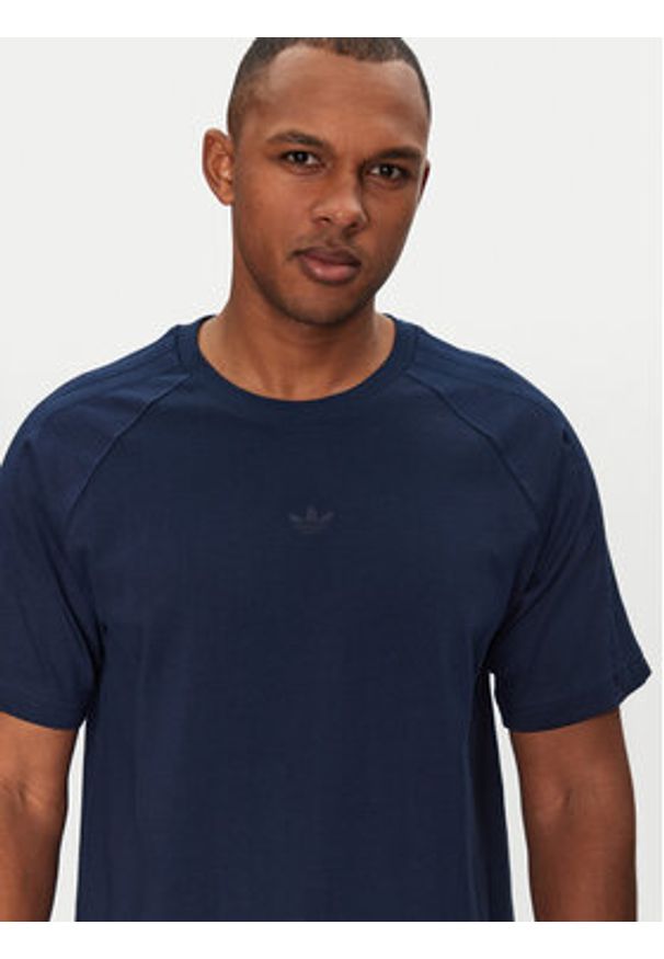 Adidas - adidas T-Shirt Premium Essentials JD3279 Granatowy Loose Fit. Kolor: niebieski. Materiał: bawełna