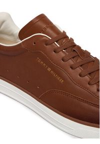 TOMMY HILFIGER - Tommy Hilfiger Sneakersy Th Lo Lux 1A2 Cognac FM0FM05870 Brązowy. Kolor: brązowy. Materiał: skóra #2