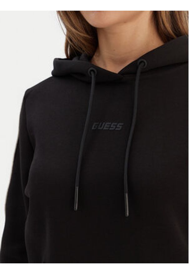 Guess Bluza V4YQ11 KB3P2 Czarny Regular Fit. Kolor: czarny. Materiał: syntetyk, bawełna
