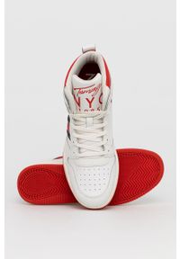Tommy Jeans Buty kolor biały. Nosek buta: okrągły. Zapięcie: sznurówki. Kolor: biały. Materiał: guma #3