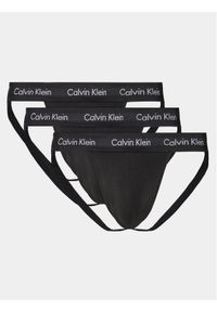 Calvin Klein Underwear Komplet 3 par slipów Jock Strap 000NB3363A Czarny. Kolor: czarny. Materiał: bawełna