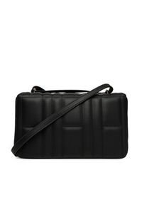 TOMMY HILFIGER - Tommy Hilfiger Torebka Th Feminine Conv Crossover AW0AW17454 Czarny. Kolor: czarny. Materiał: skórzane