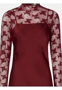 YAS Sukienka koktajlowa Meels 26032597 Czerwony Regular Fit. Kolor: czerwony. Materiał: syntetyk. Styl: wizytowy #9