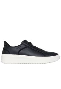 skechers - Buty męskie Skechers Slip-ins: Court Break Double Vented 183177BLK - czarne. Okazja: na co dzień. Zapięcie: sznurówki. Kolor: czarny. Materiał: guma, syntetyk, materiał. Szerokość cholewki: normalna. Model: Skechers Sport