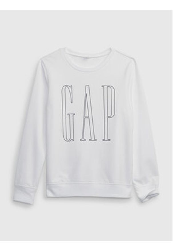 GAP - Gap Bluza 873575-04 Biały Regular Fit. Kolor: biały. Materiał: bawełna, syntetyk