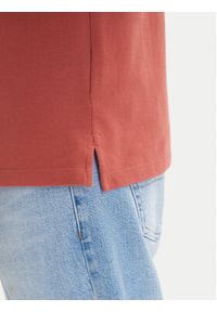 Calvin Klein Jeans Polo LV040EM269 Brązowy Regular Fit. Typ kołnierza: polo. Kolor: brązowy. Materiał: bawełna #4