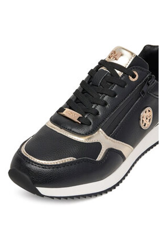 MEXX Sneakersy MI001013151W Czarny. Kolor: czarny. Materiał: skóra