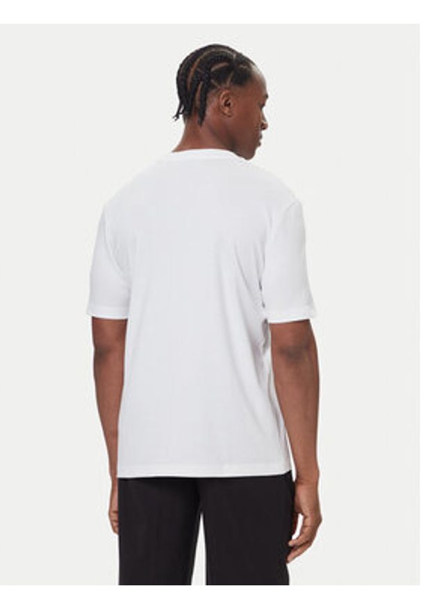BOSS T-Shirt H-Thompson 656 50551902 Biały Regular Fit. Kolor: biały. Materiał: bawełna
