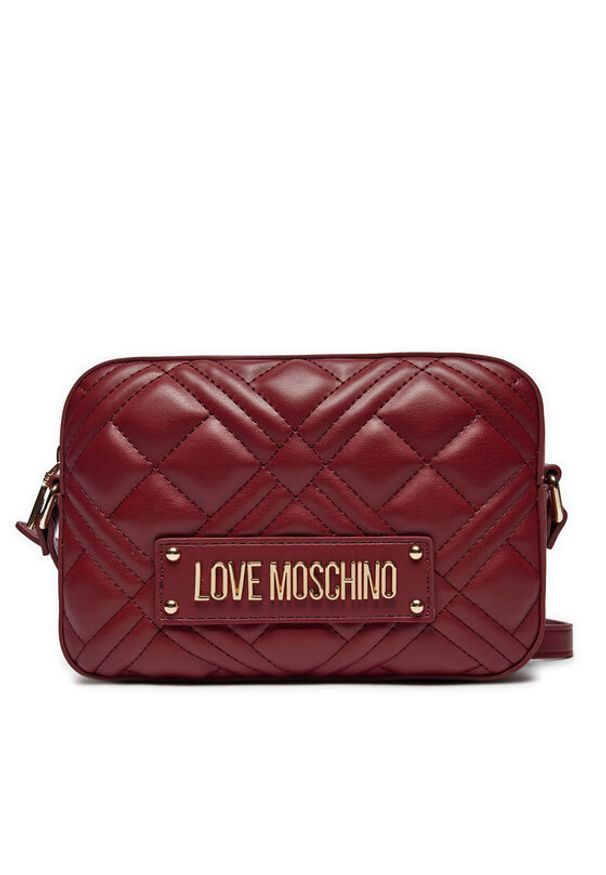 Love Moschino - LOVE MOSCHINO Torebka JC4150PP1LLA0552 Bordowy. Kolor: czerwony. Materiał: skórzane