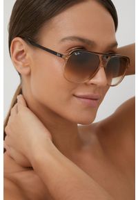 Ray-Ban Okulary przeciwsłoneczne 0RB2198 kolor brązowy. Kolor: brązowy #6