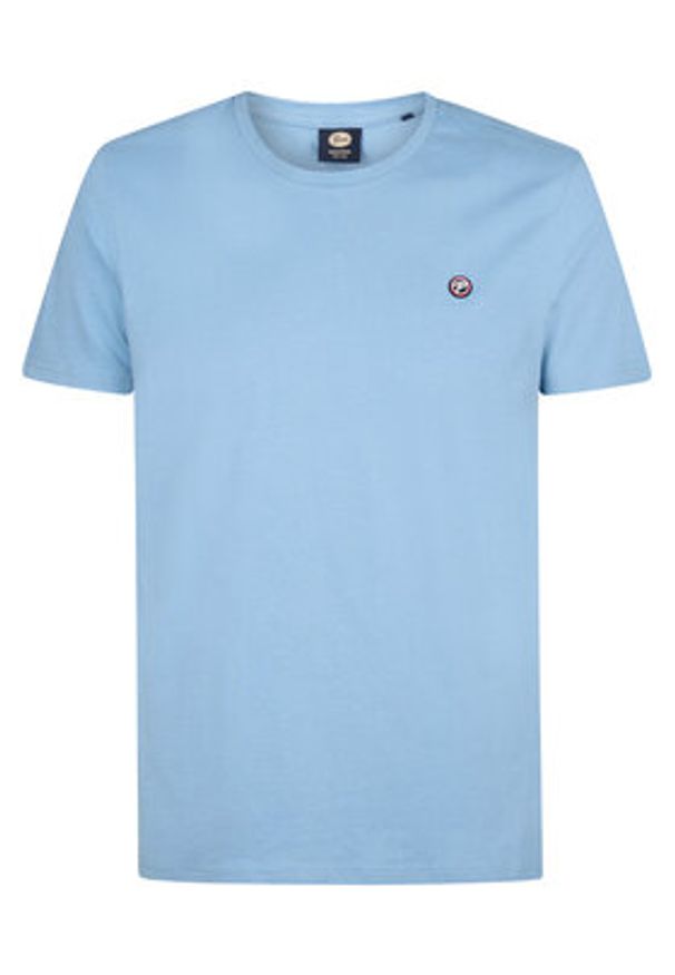 Petrol Industries T-Shirt M-ROS-TSR002 Błękitny Regular Fit. Kolor: niebieski. Materiał: bawełna