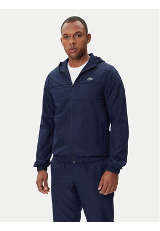 Lacoste Dres WH2661 Granatowy Regular Fit. Kolor: niebieski. Materiał: syntetyk