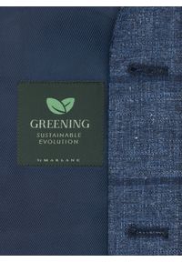 Pako Lorente - PAKO LORENTE – Granatowa marynarka męska w kratkę. Okazja: na co dzień. Kolor: niebieski. Materiał: wełna, bawełna, len. Wzór: kratka. Styl: casual, elegancki, sportowy #2