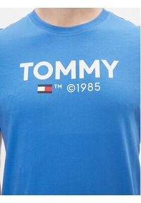 Tommy Jeans T-Shirt Tjm Slim Essential Tommy Tee DM0DM18264 Niebieski Slim Fit. Kolor: niebieski. Materiał: bawełna #3
