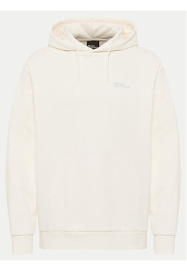 Jack Wolfskin Bluza Essential A63872 Écru Regular Fit. Materiał: bawełna