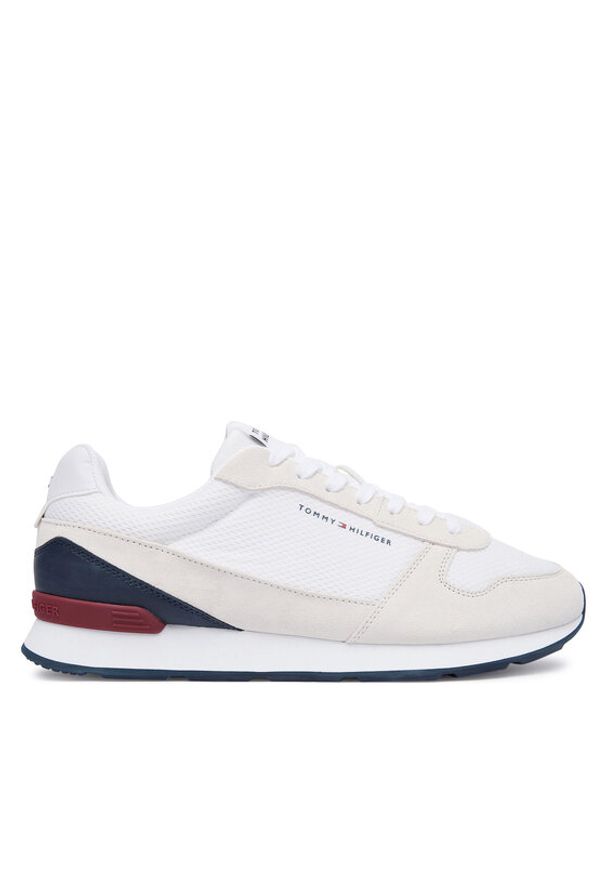 TOMMY HILFIGER - Tommy Hilfiger Sneakersy Light Eva Runner FM0FM05907 Biały. Kolor: biały. Materiał: skóra, zamsz