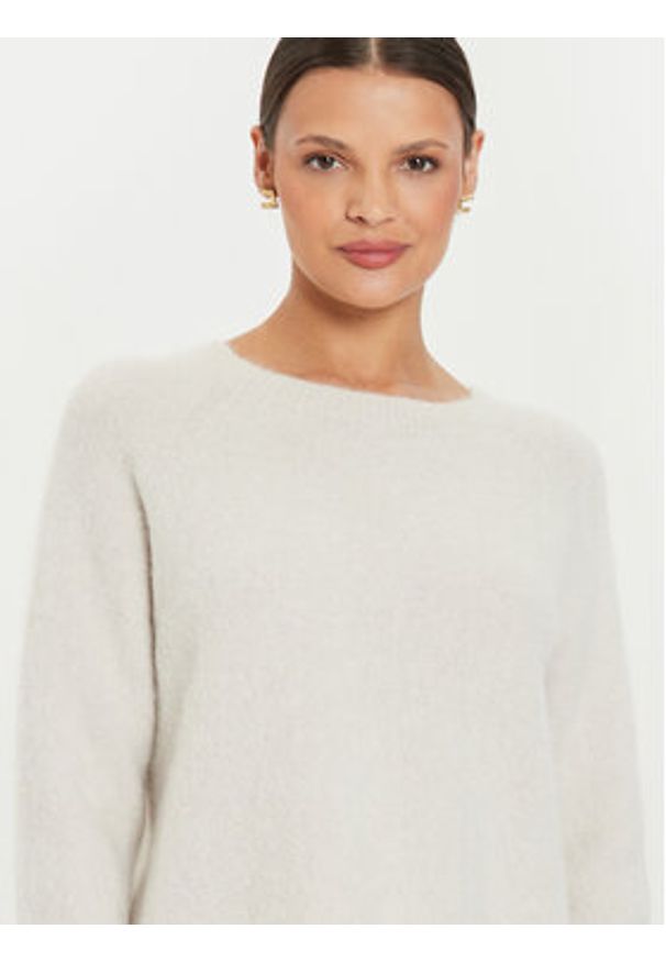 Kontatto Sweter 3M0229 Écru Relaxed Fit. Materiał: syntetyk