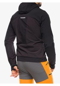 Kurtka softshell męska Mammut Aenergy SO Hybrid Hooded Jacket. Kolor: czarny. Materiał: softshell