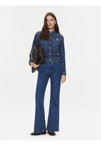 Tommy Jeans Kurtka jeansowa Vivianne DW0DW17215 Granatowy Regular Fit. Kolor: niebieski. Materiał: bawełna