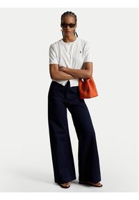 Polo Ralph Lauren Kardigan 211A12718001 Biały Regular Fit. Typ kołnierza: polo. Kolor: biały. Materiał: bawełna #4