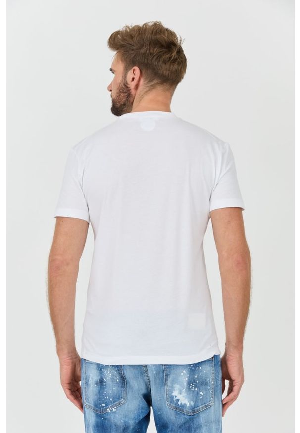 DSQUARED2 Biały męski t-shirt Icon Blur Cool Fit Tee, Rozmiar XL. Kolor: biały