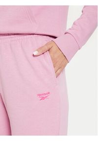 Reebok Spodnie dresowe Franch Terry Pant 100075640 Różowy Regular Fit. Kolor: różowy. Materiał: bawełna #5