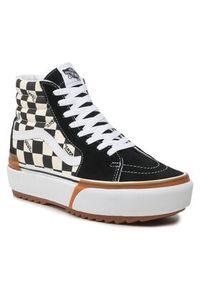 Vans Sneakersy Sk8-Hi Stacked VN0A4BTWVLV1 Czarny. Kolor: czarny. Materiał: zamsz, skóra. Model: Vans SK8