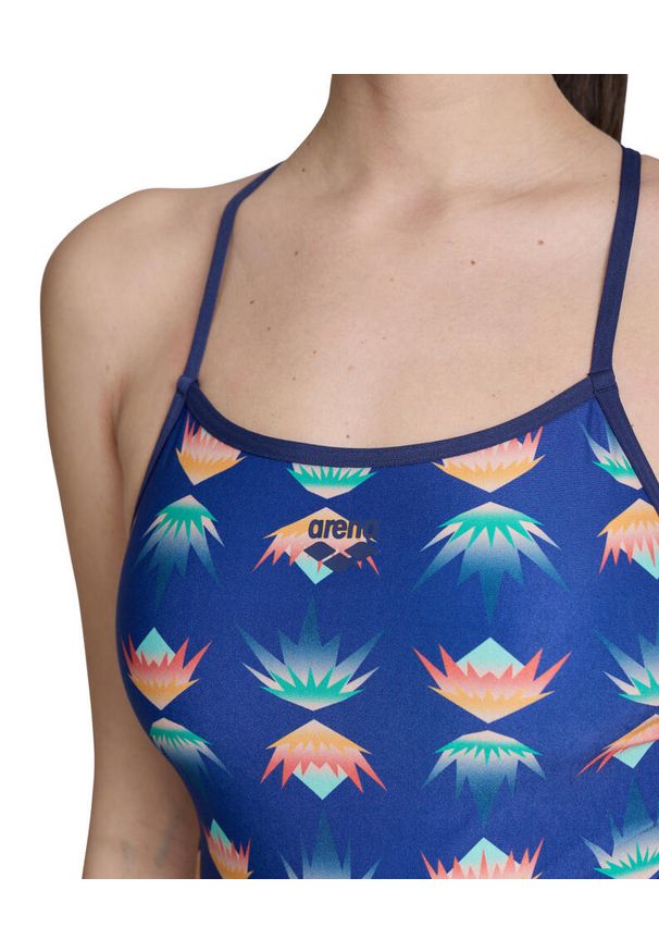 Strój Kąpielowy damski Arena Desert Vibes Swimsuit Booster. Kolor: niebieski