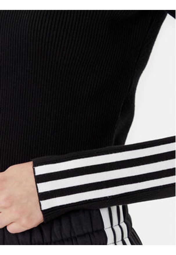 Adidas - adidas Bluza adicolor 3-Stripes JY2597 Czarny Slim Fit. Kolor: czarny. Materiał: wiskoza