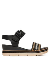 Remonte Sandały D2L55-03 Czarny. Kolor: czarny. Materiał: skóra #1