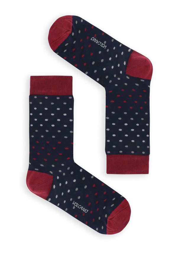 Volcano - Skarpety męskie w kropki A-PIT. Materiał: materiał. Wzór: kropki